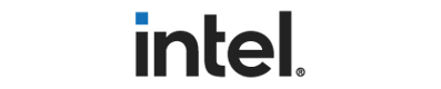 Intel logo.